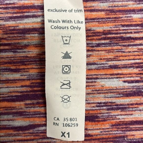 Lululemon Athletica Heather Purple Scoop Neck Long Sleeve Thumb Hole Top- Sz 10 - Picture 14 of 15